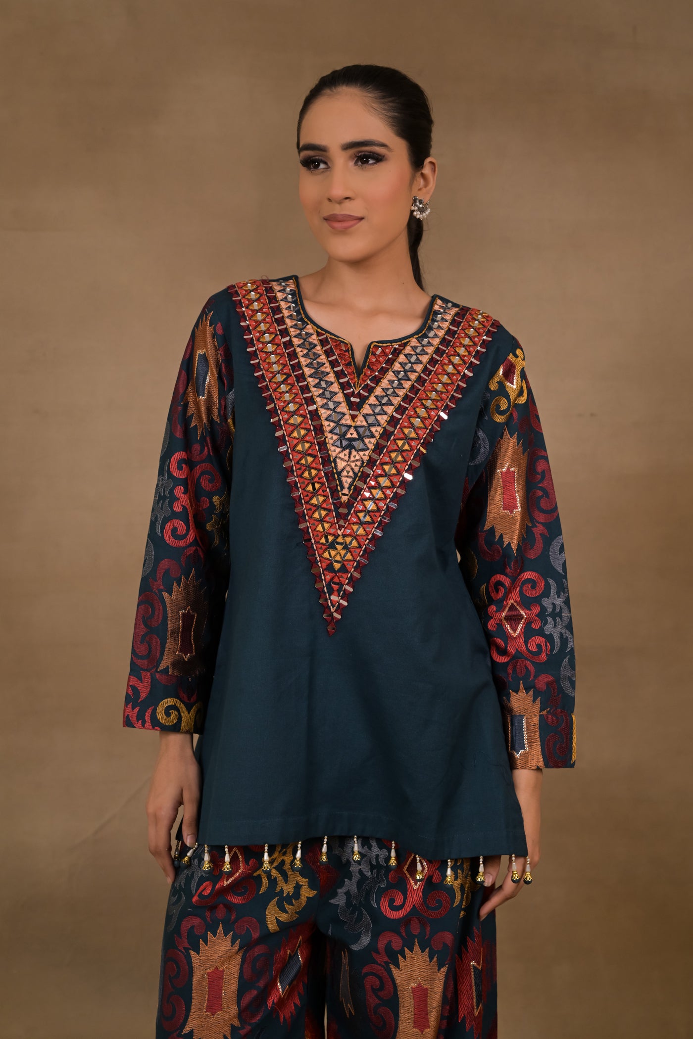 Midnight Mirage Linen Co-Ord Set