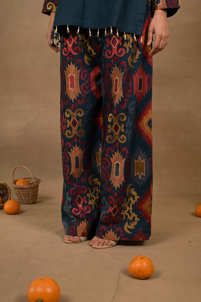 Midnight Mirage Linen Co-Ord Set