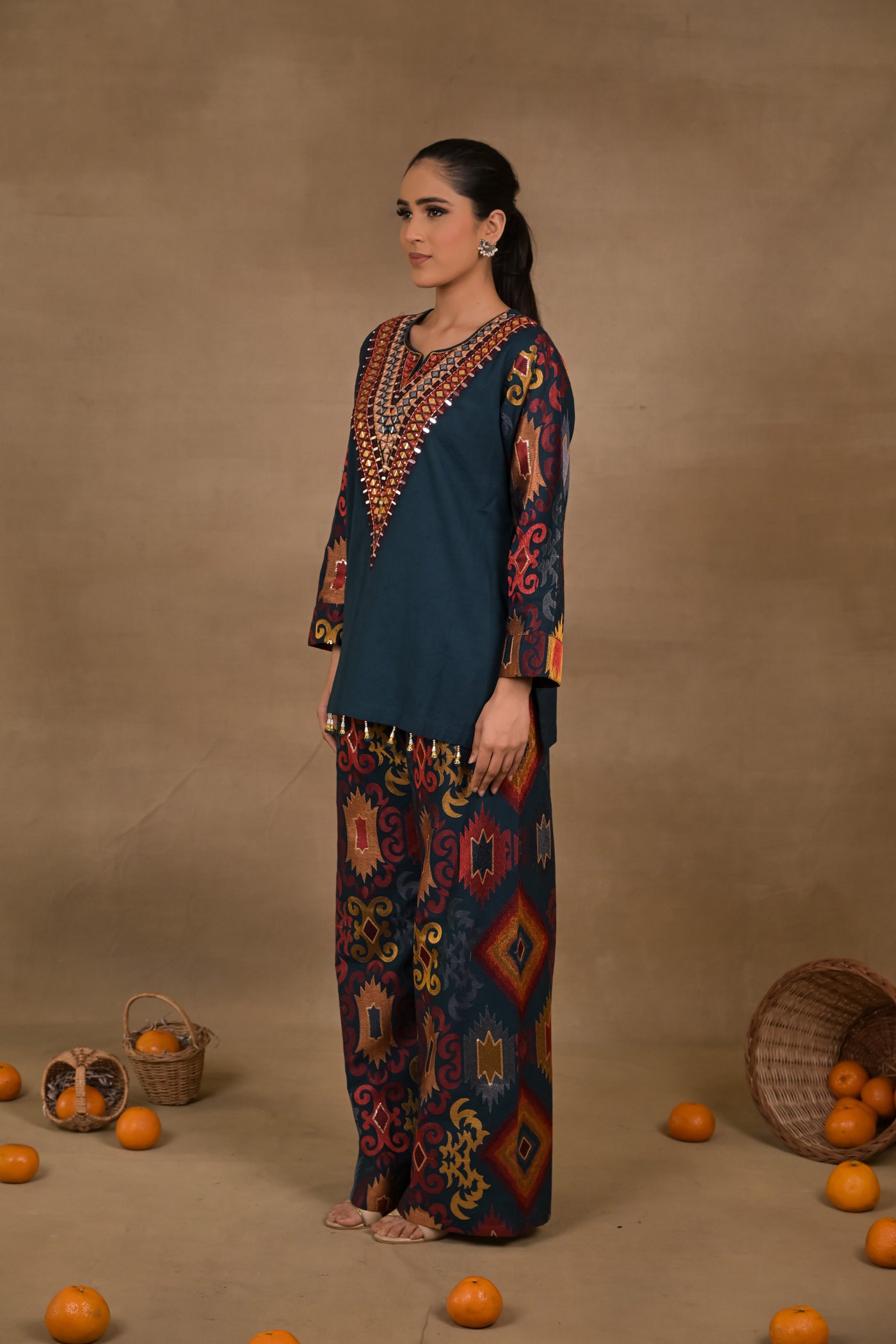 Midnight Mirage Linen Co-Ord Set