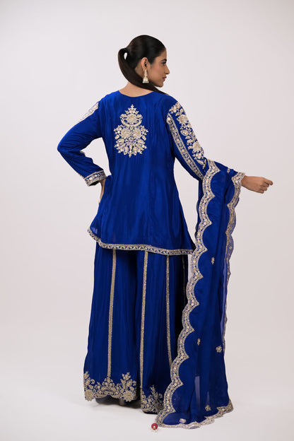 Firoza Embroidered Kurta Set with Dupatta