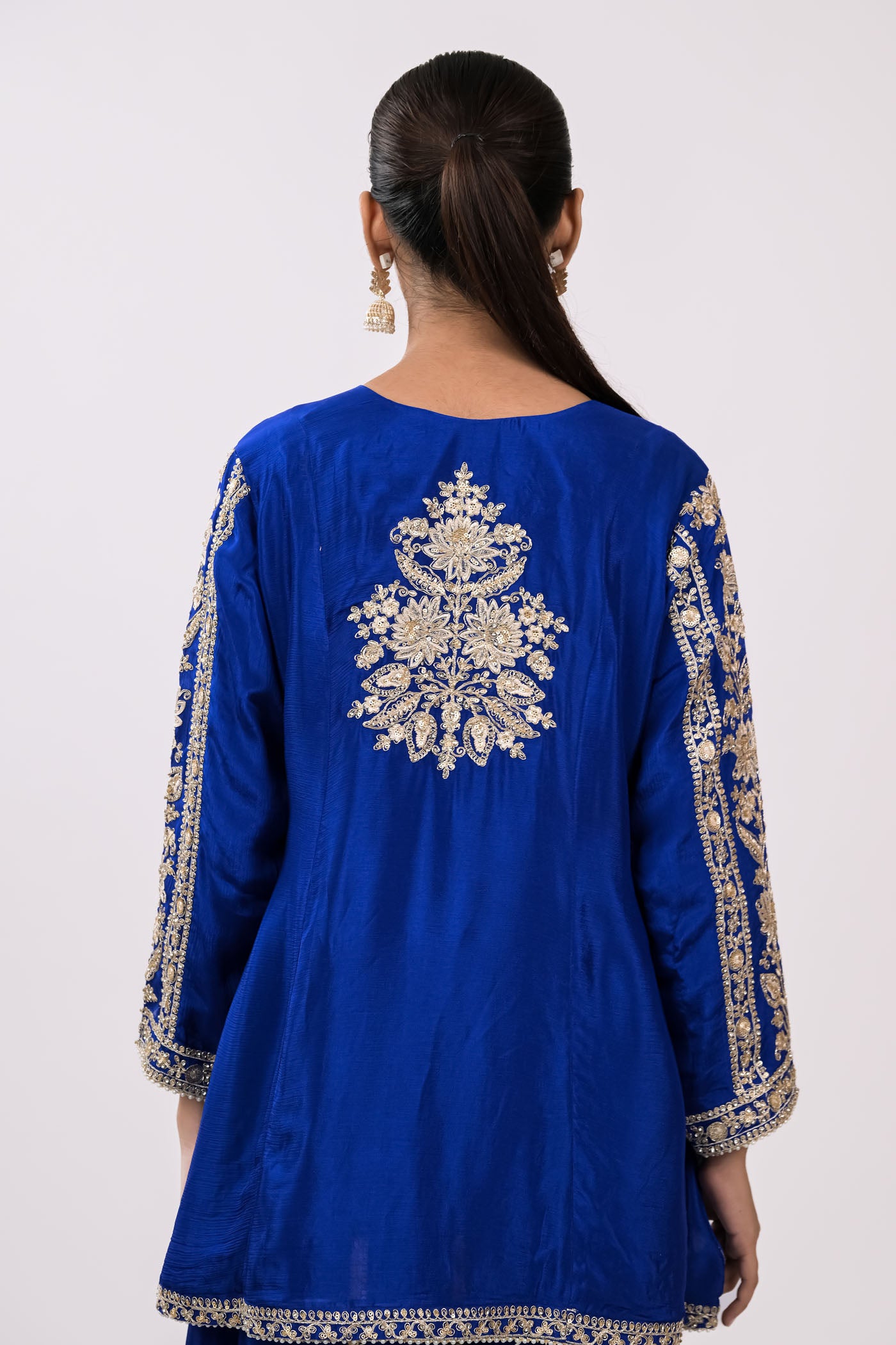 Firoza Embroidered Kurta Set with Dupatta