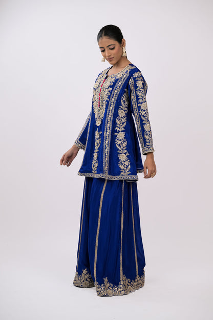 Firoza Embroidered Kurta Set with Dupatta