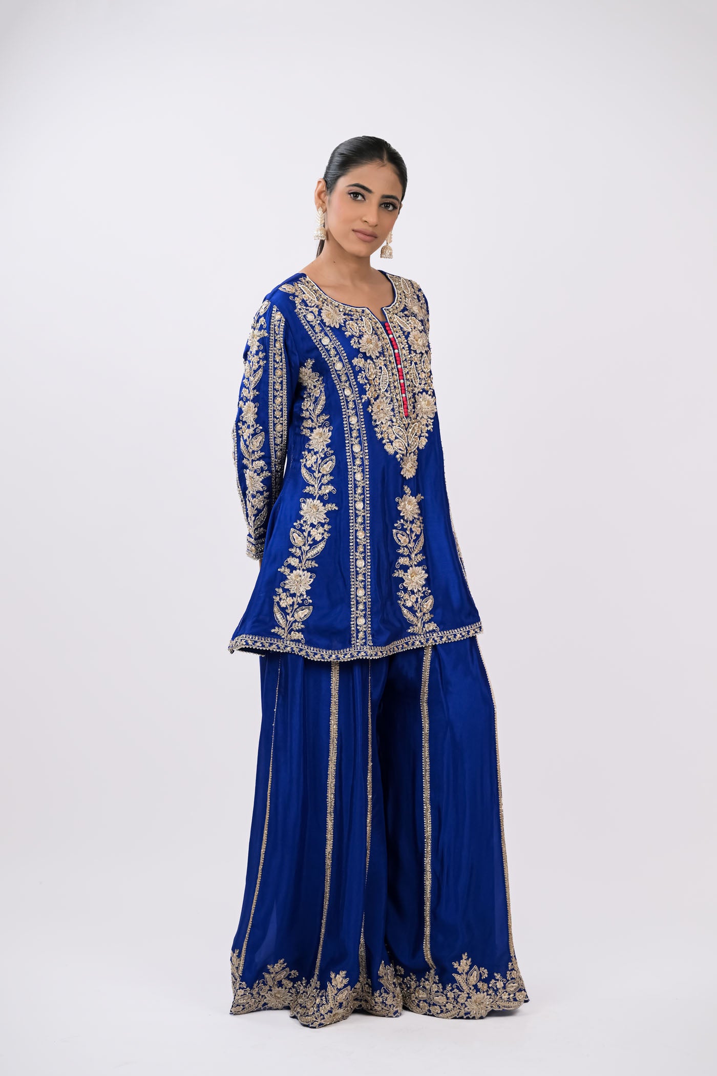 Firoza Embroidered Kurta Set with Dupatta