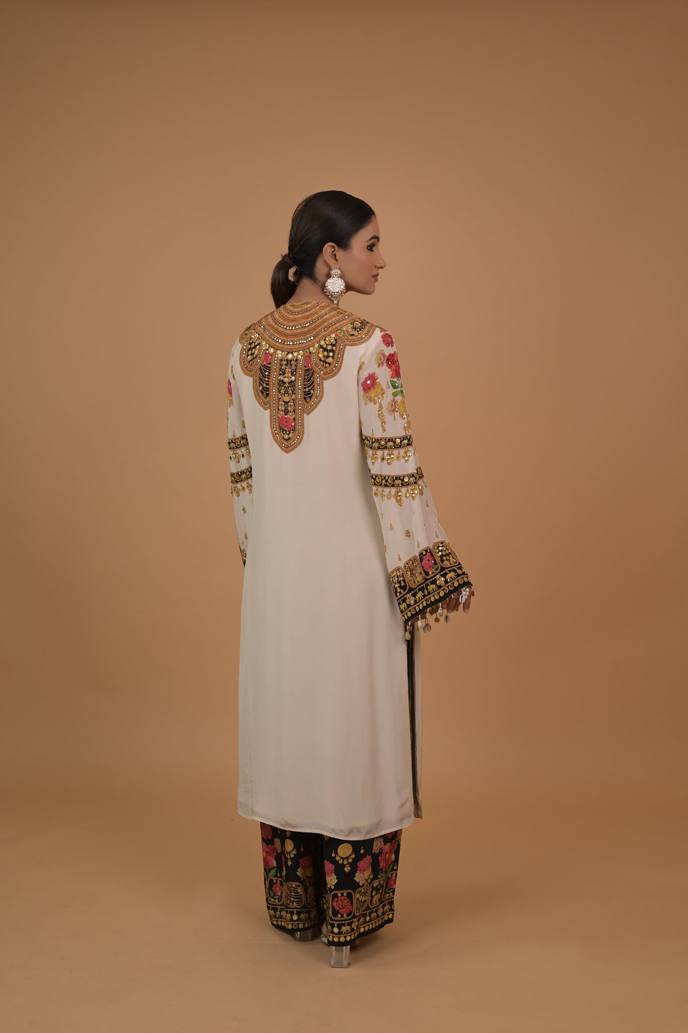 Noor Ivory Kurta Set with Dupatta
