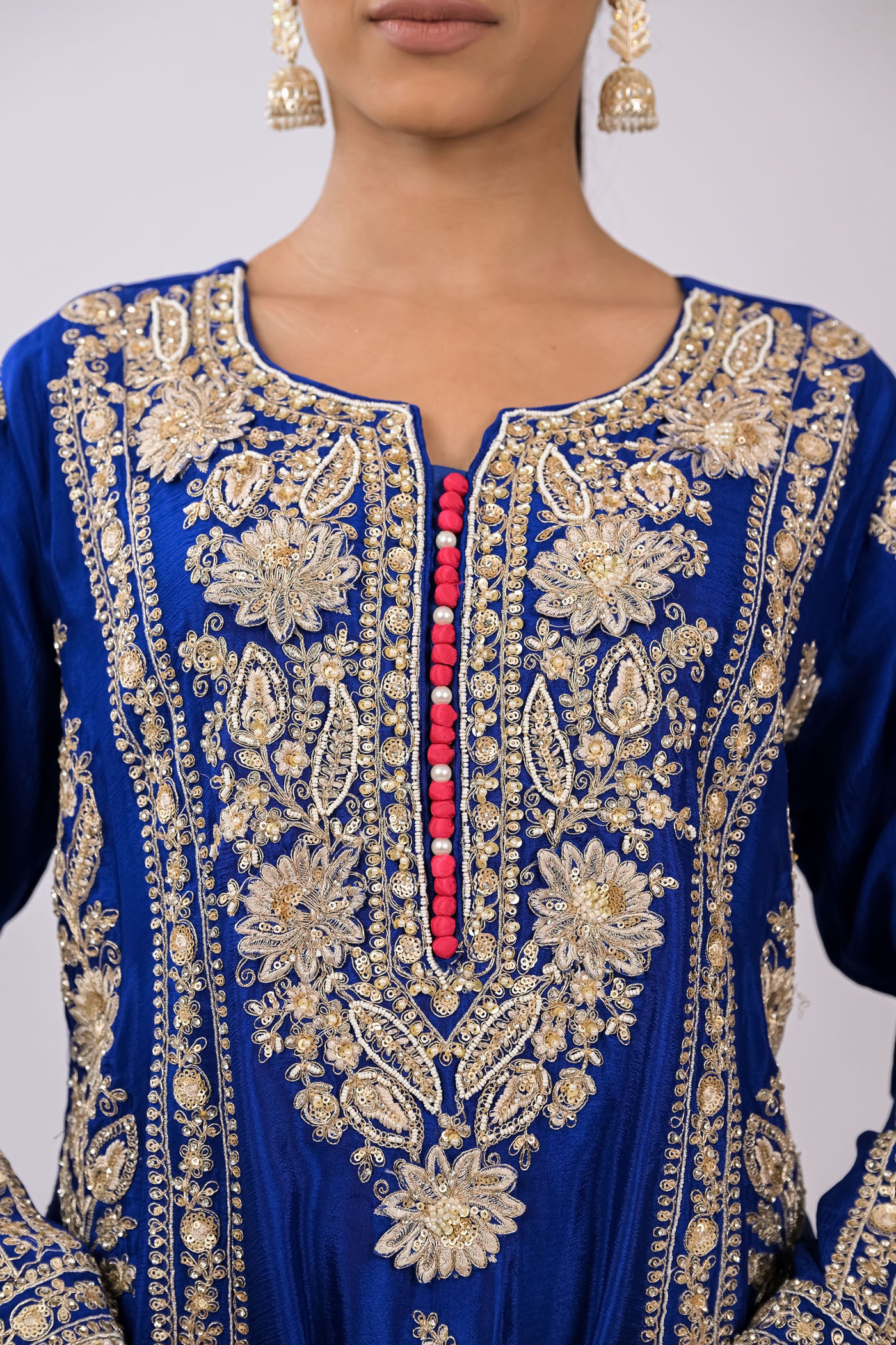 Firoza Embroidered Kurta Set with Dupatta