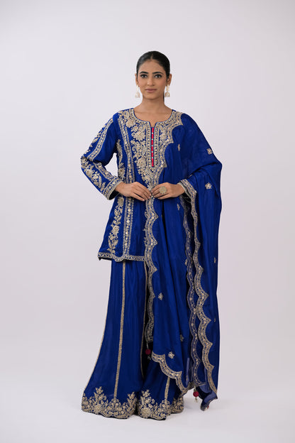 Firoza Embroidered Kurta Set with Dupatta