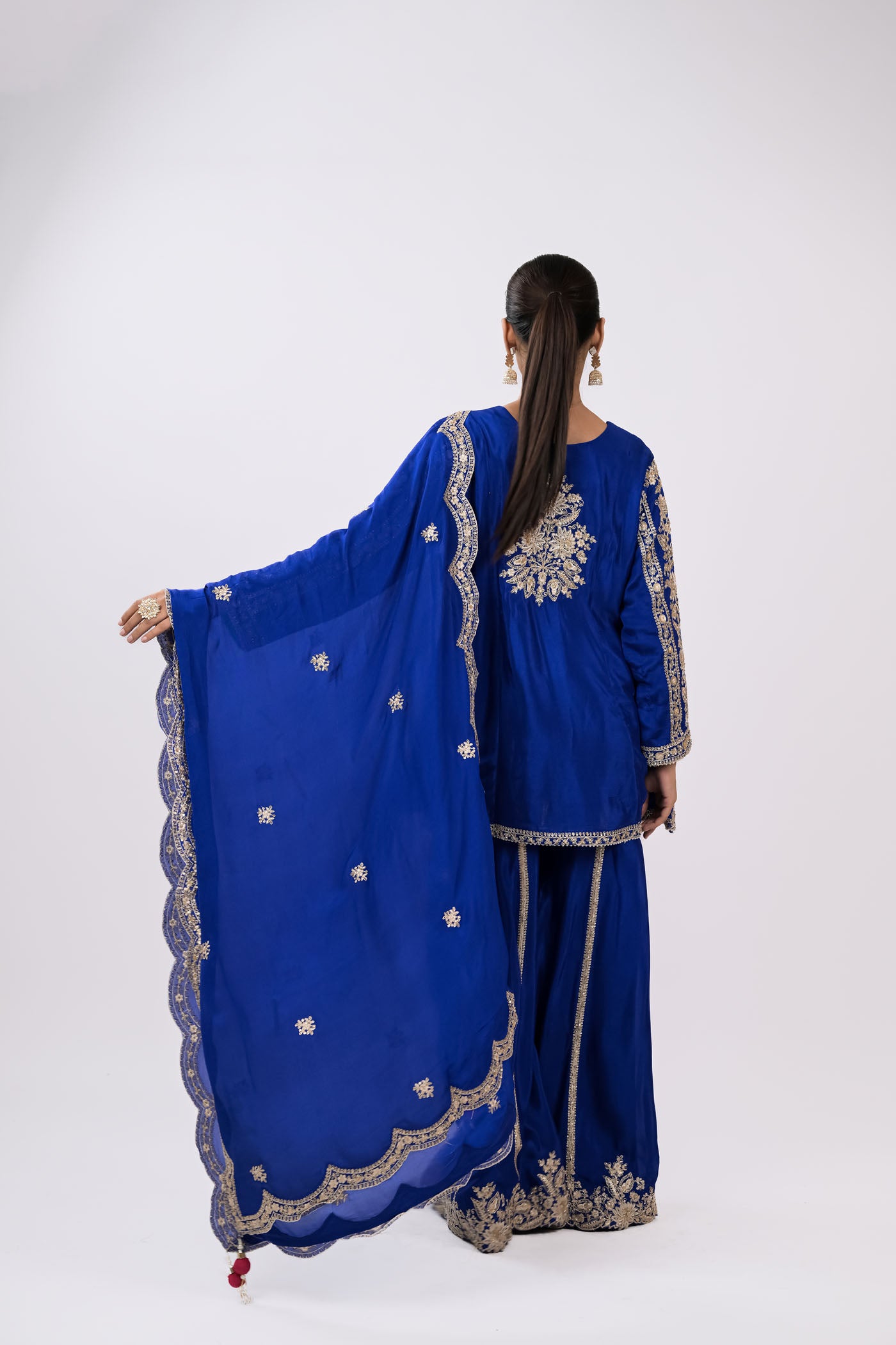 Firoza Embroidered Kurta Set with Dupatta