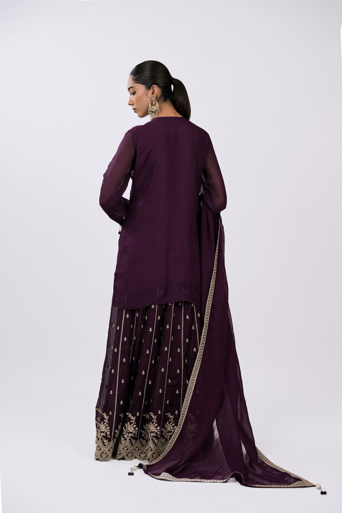 Zariya Embellished Sharara Set