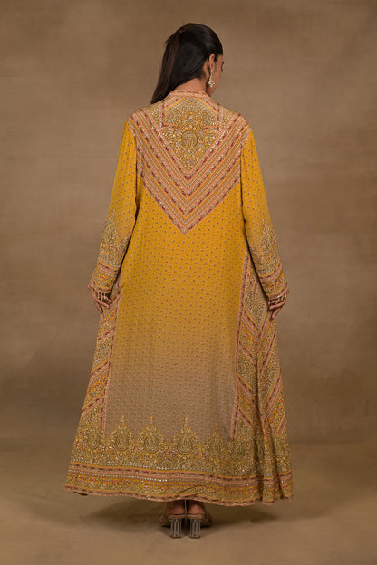 Mustard Noor One-Piece with Embellished Jacket