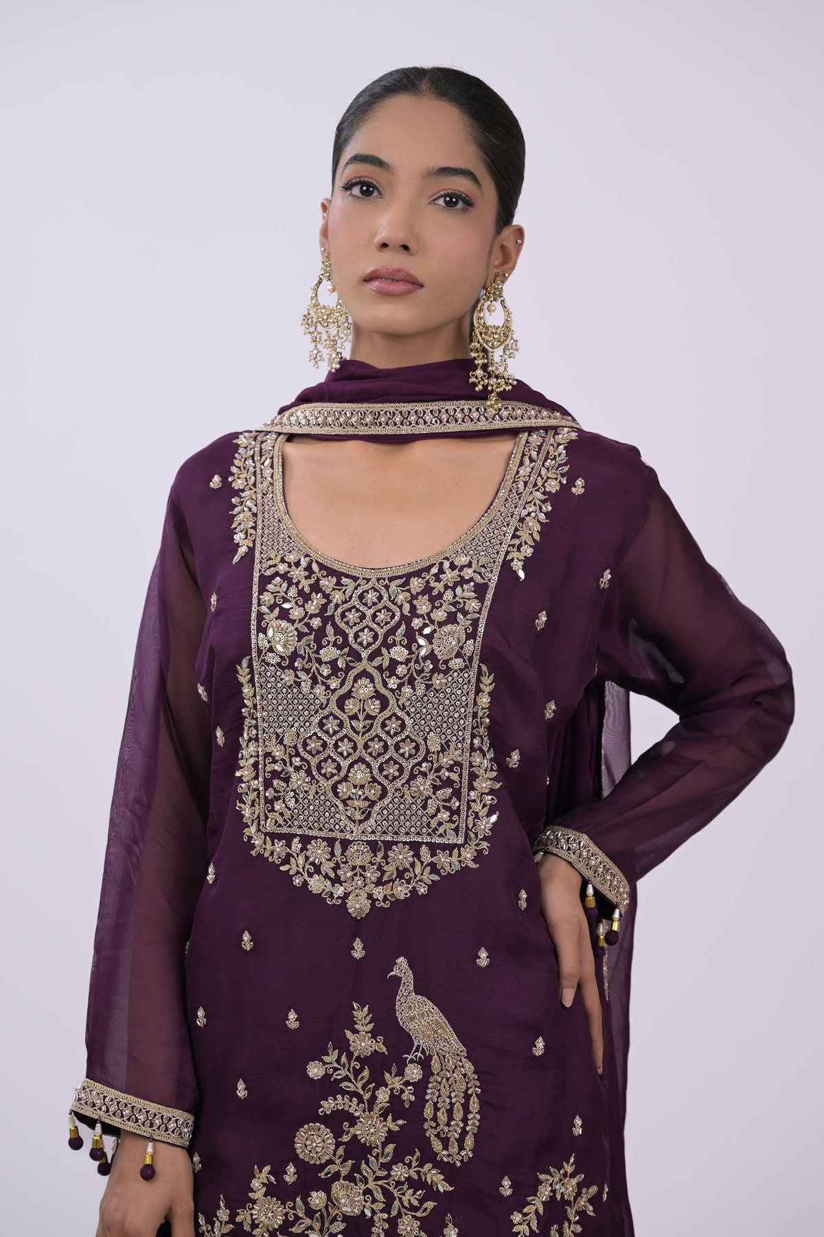 Zariya Embellished Sharara Set