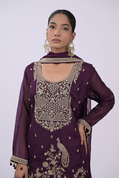 Zariya Embellished Sharara Set