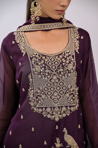 Zariya Embellished Sharara Set