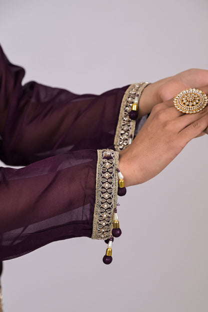 Zariya Embellished Sharara Set