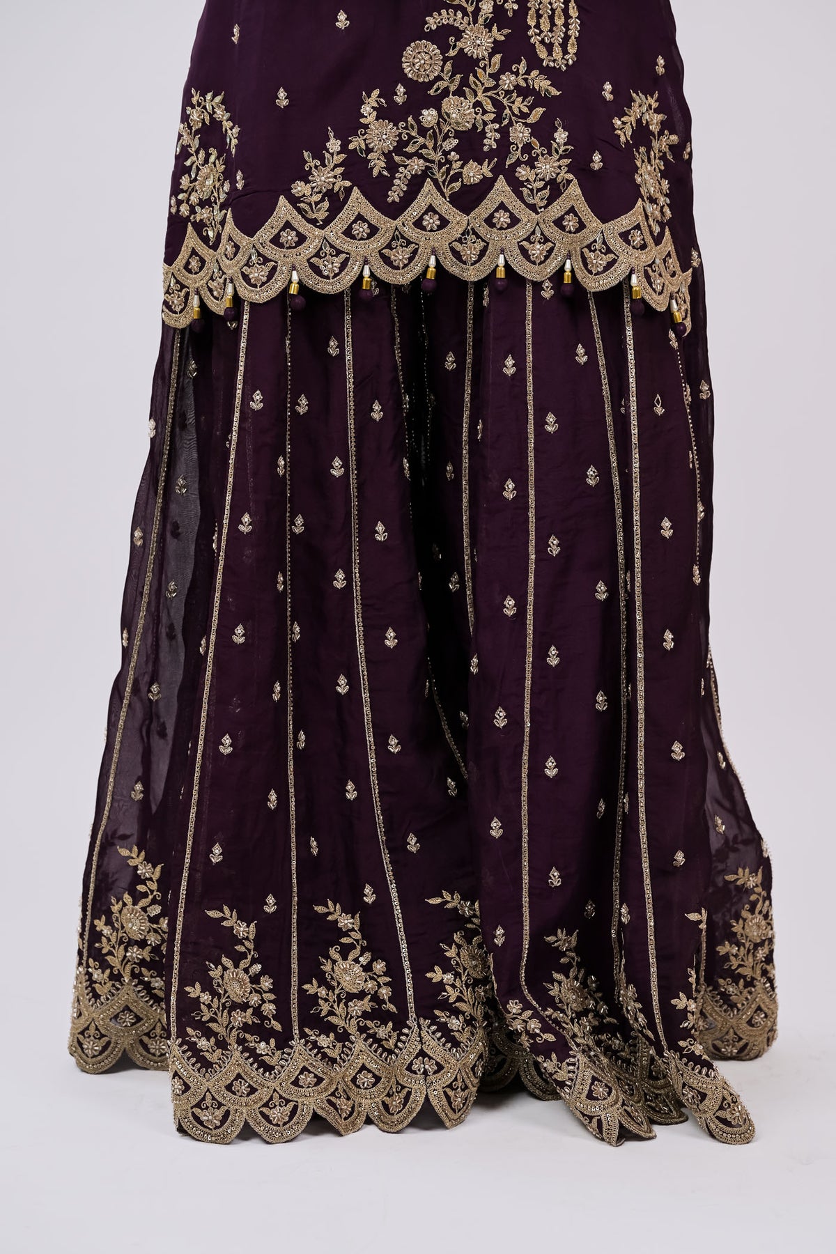 Zariya Embellished Sharara Set