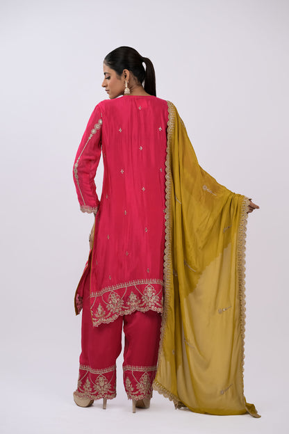 Gulbahaar Embroidered Kurta Set with Dupatta