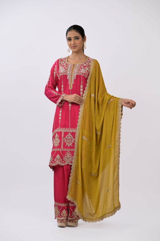 Gulbahaar Embroidered Kurta Set with Dupatta