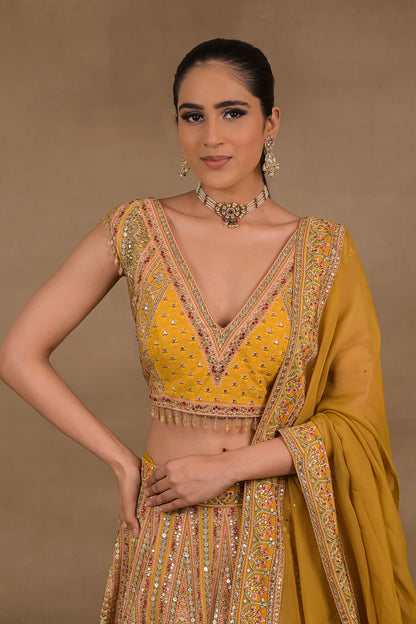 Mustard Meher Lehenga Set