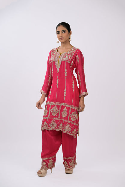 Gulbahaar Embroidered Kurta Set with Dupatta