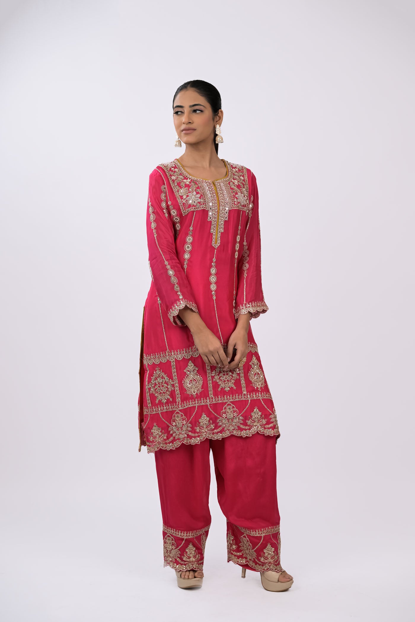 Gulbahaar Embroidered Kurta Set with Dupatta