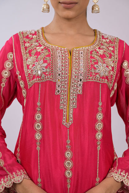 Gulbahaar Embroidered Kurta Set with Dupatta