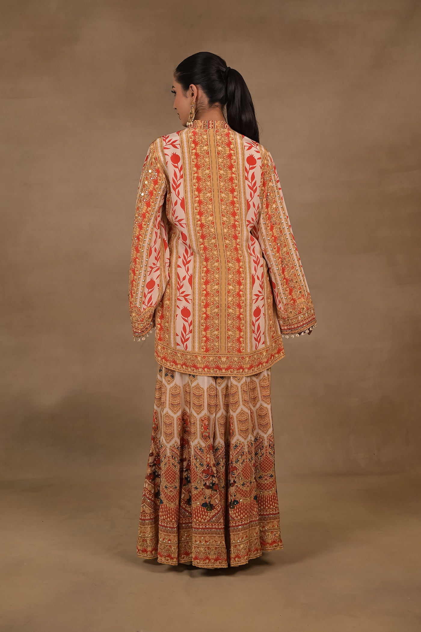 Ivory Scarlet Festive Kurta Set