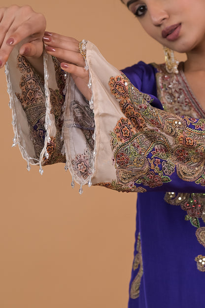 Zaria Sheesha Festive Kurta Set