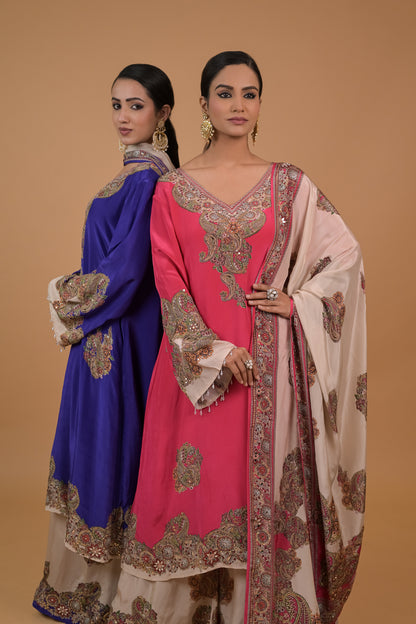 Zaria Sheesha Festive Kurta Set