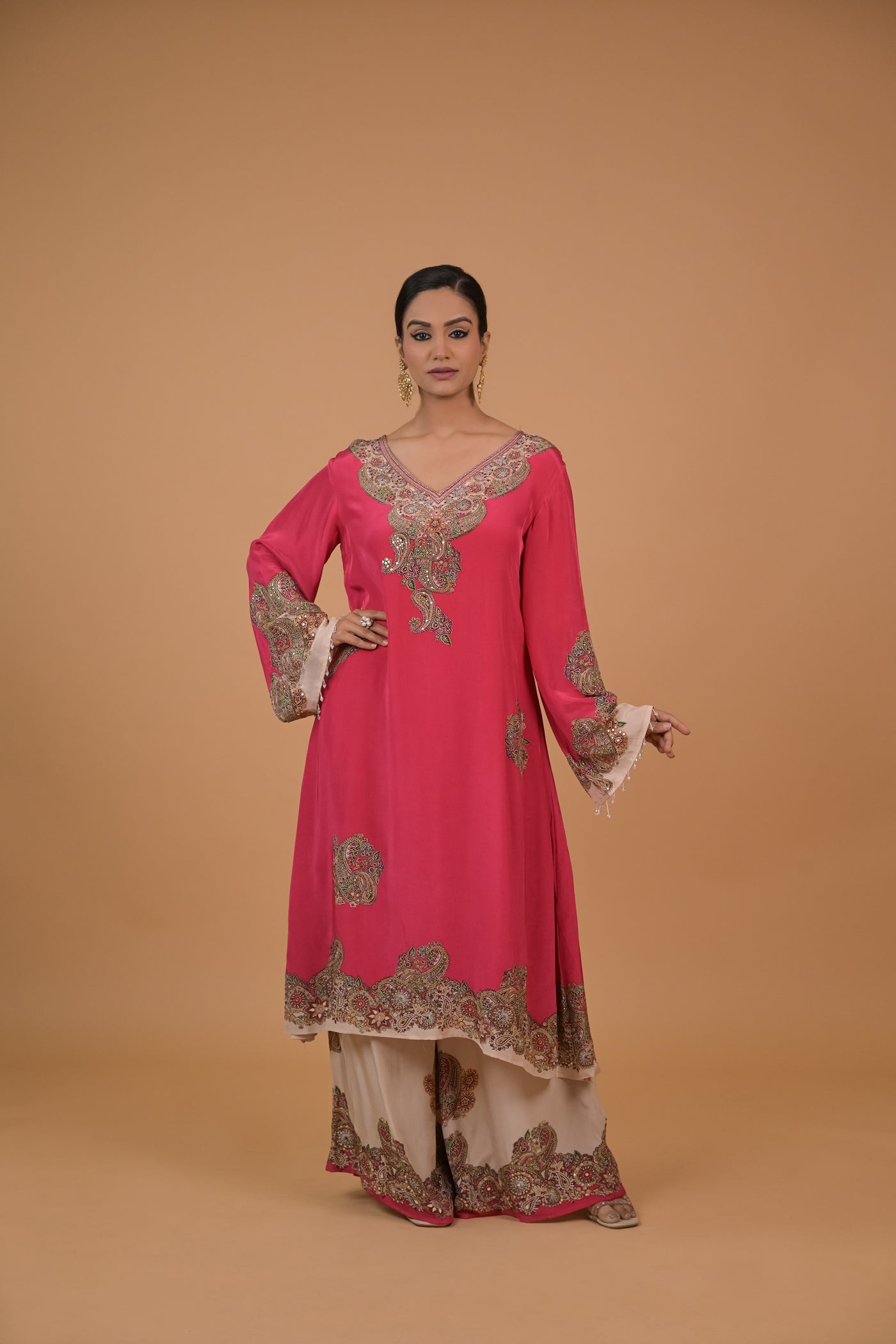 Zaria Sheesha Festive Kurta Set