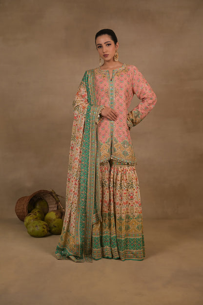 Zarmina Emerald Printed Kurta Set