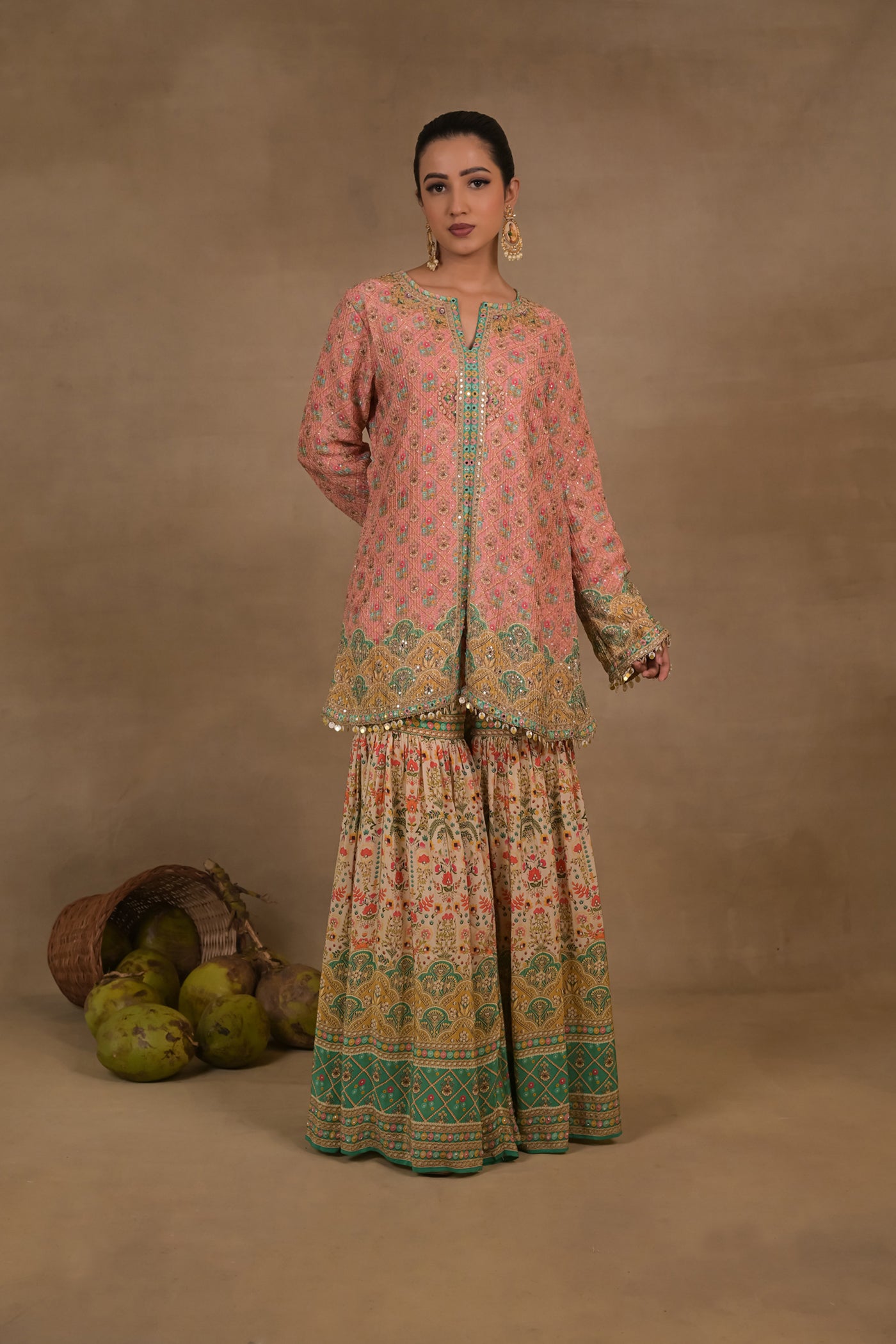 Zarmina Emerald Printed Kurta Set