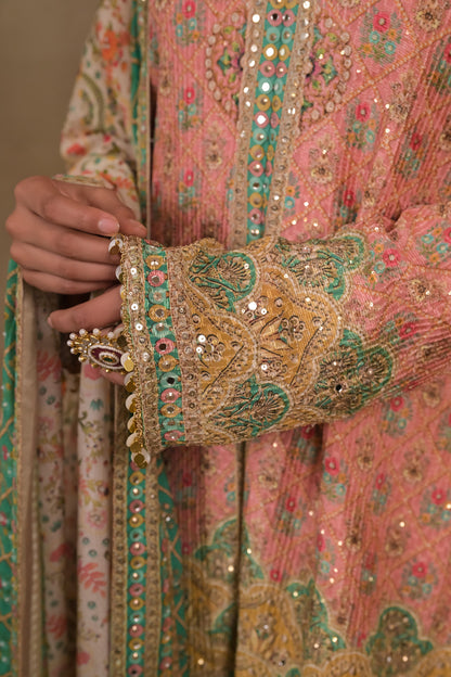 Zarmina Emerald Printed Kurta Set