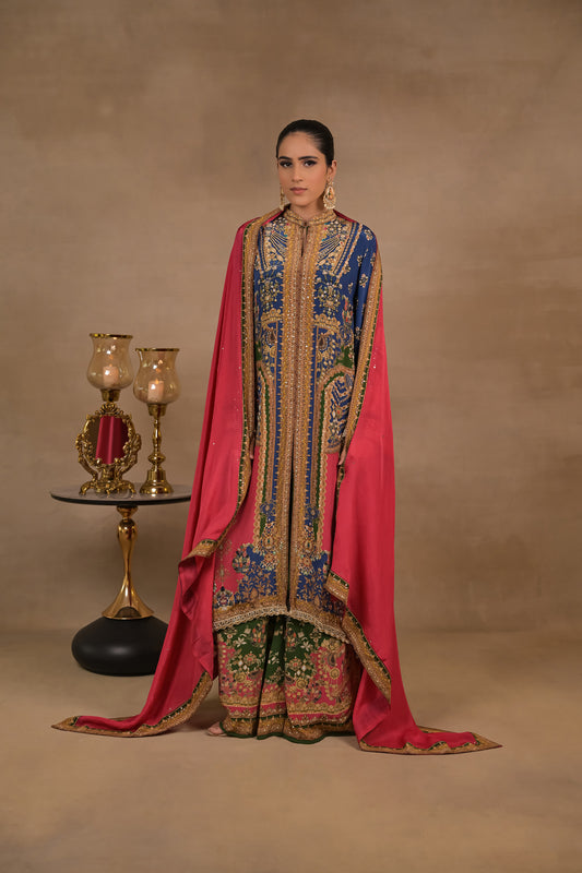 Zarmina Royal Fusion Jacket Set