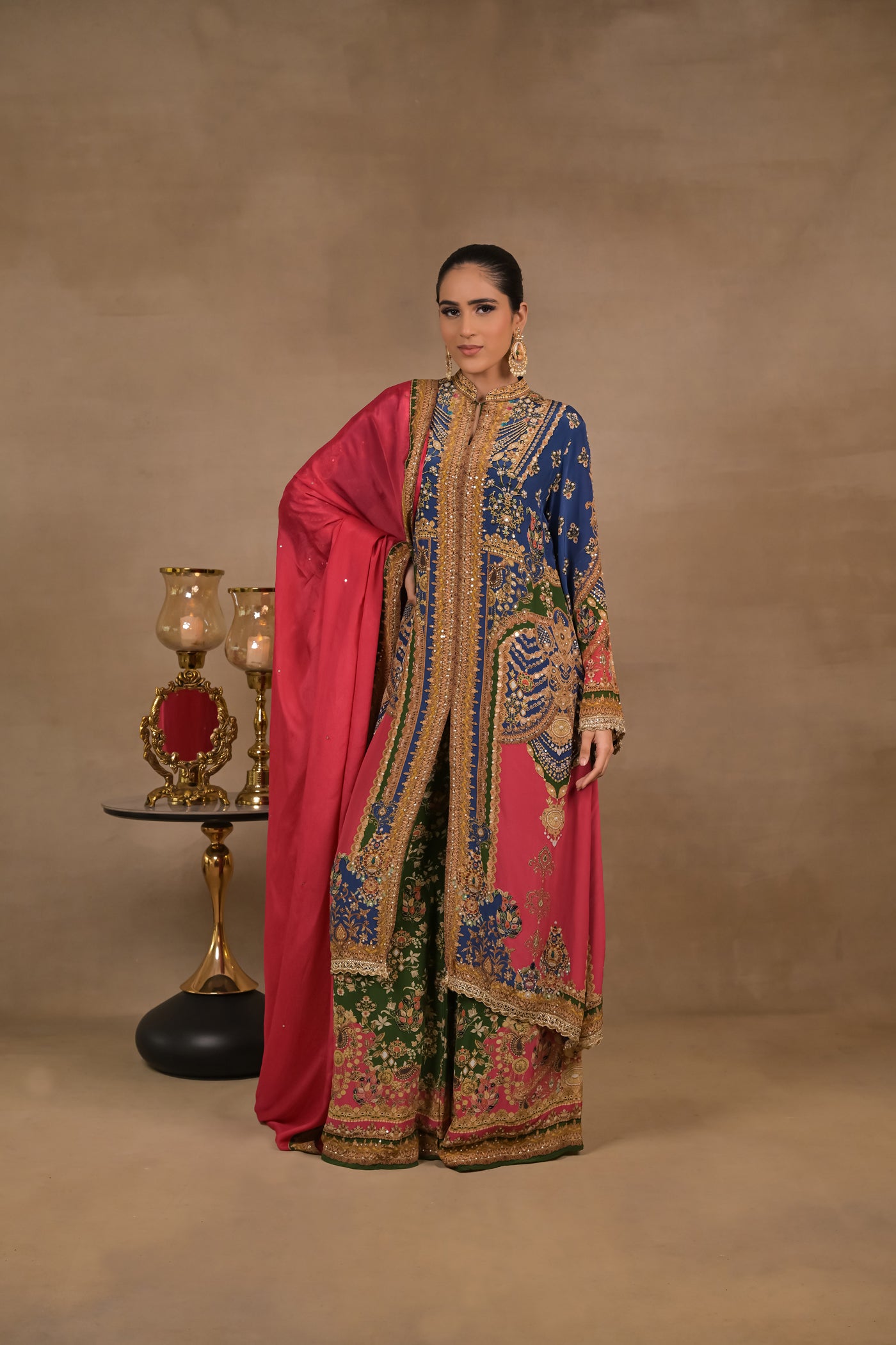 Zarmina Royal Fusion Jacket Set