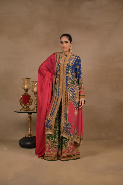 Zarmina Royal Fusion Jacket Set