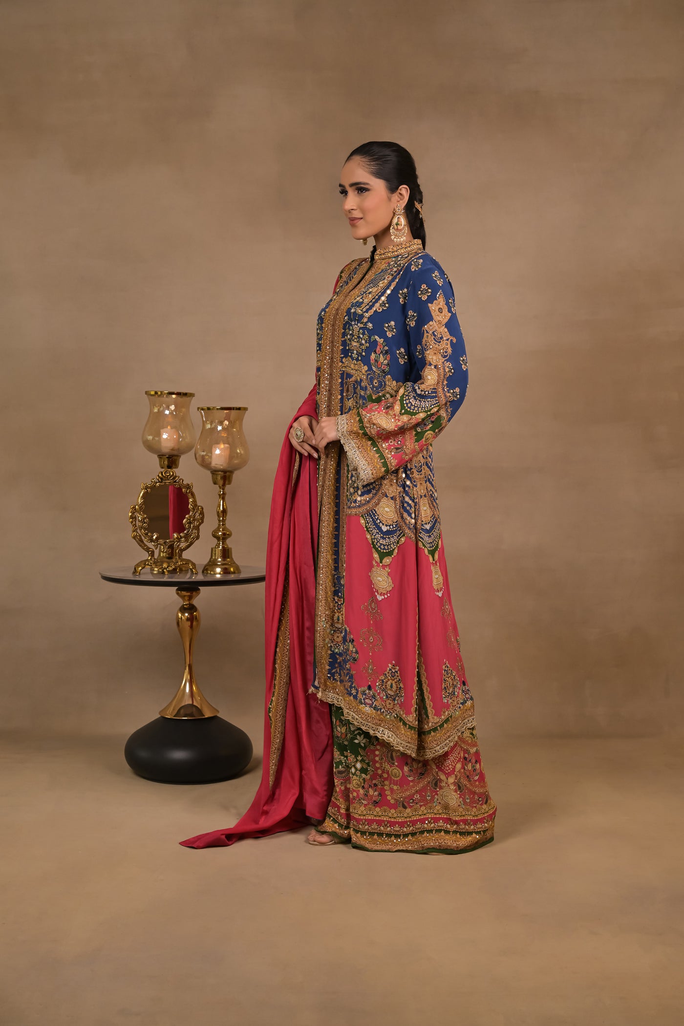 Zarmina Royal Fusion Jacket Set