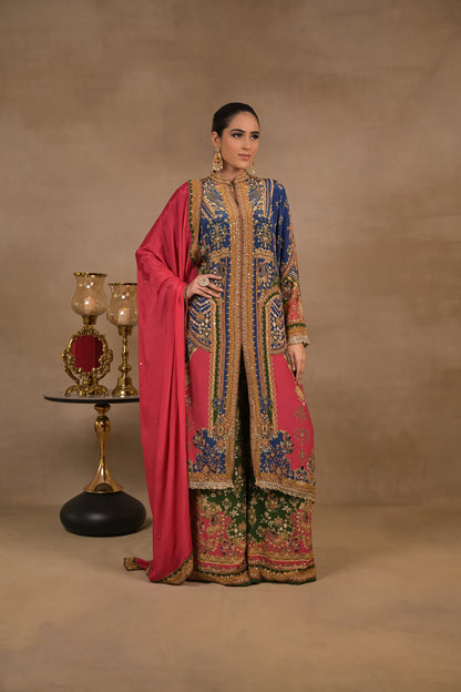 Zarmina Royal Fusion Jacket Set