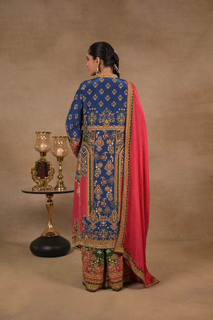 Zarmina Royal Fusion Jacket Set