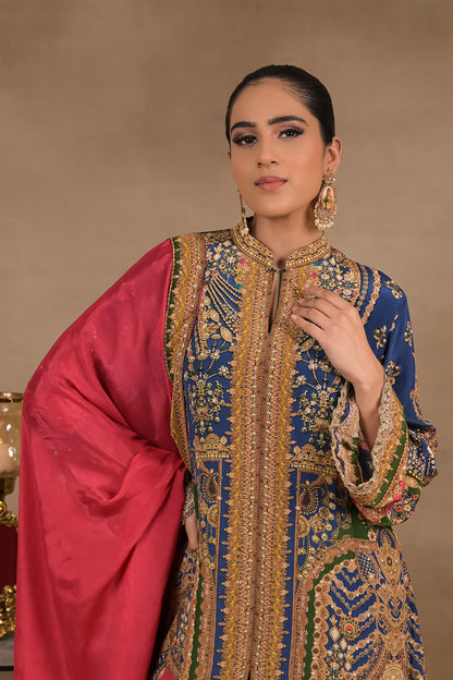 Zarmina Royal Fusion Jacket Set