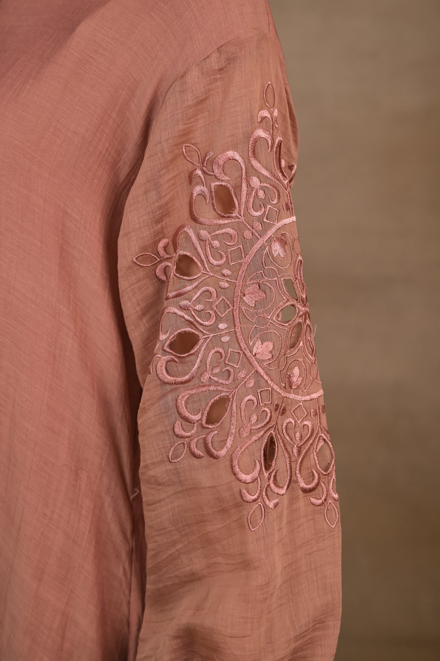 Blush Rose Embroidered Co-Ord Set