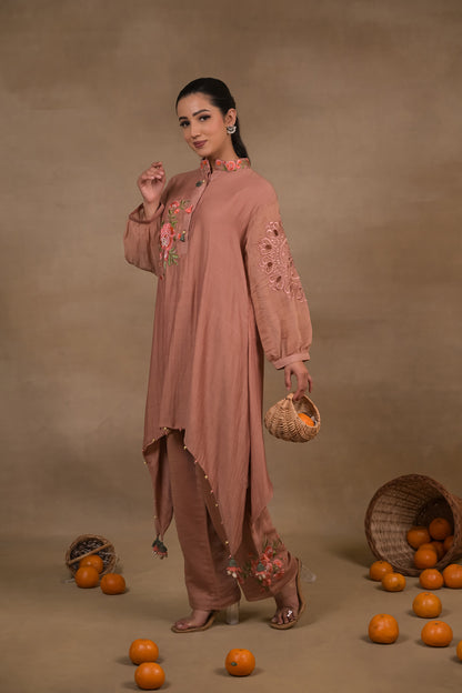 Blush Rose Embroidered Co-Ord Set