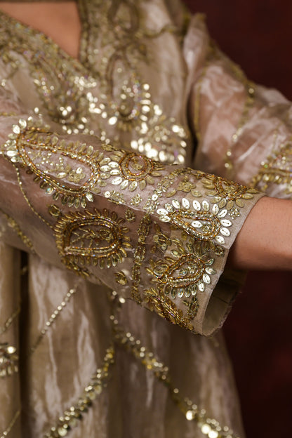 Ira Bronze Embroidered Kurta Set