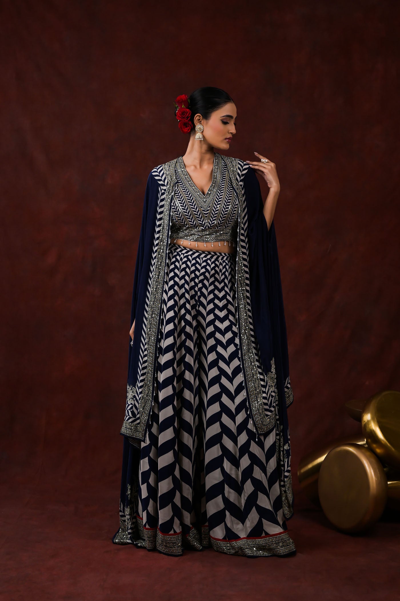 Noor-e-Zar Cape Co-Ord Set