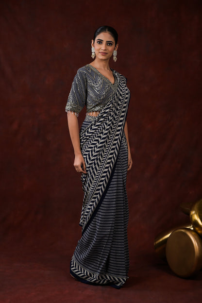Noor-e-Zar Pre-Draped Saree