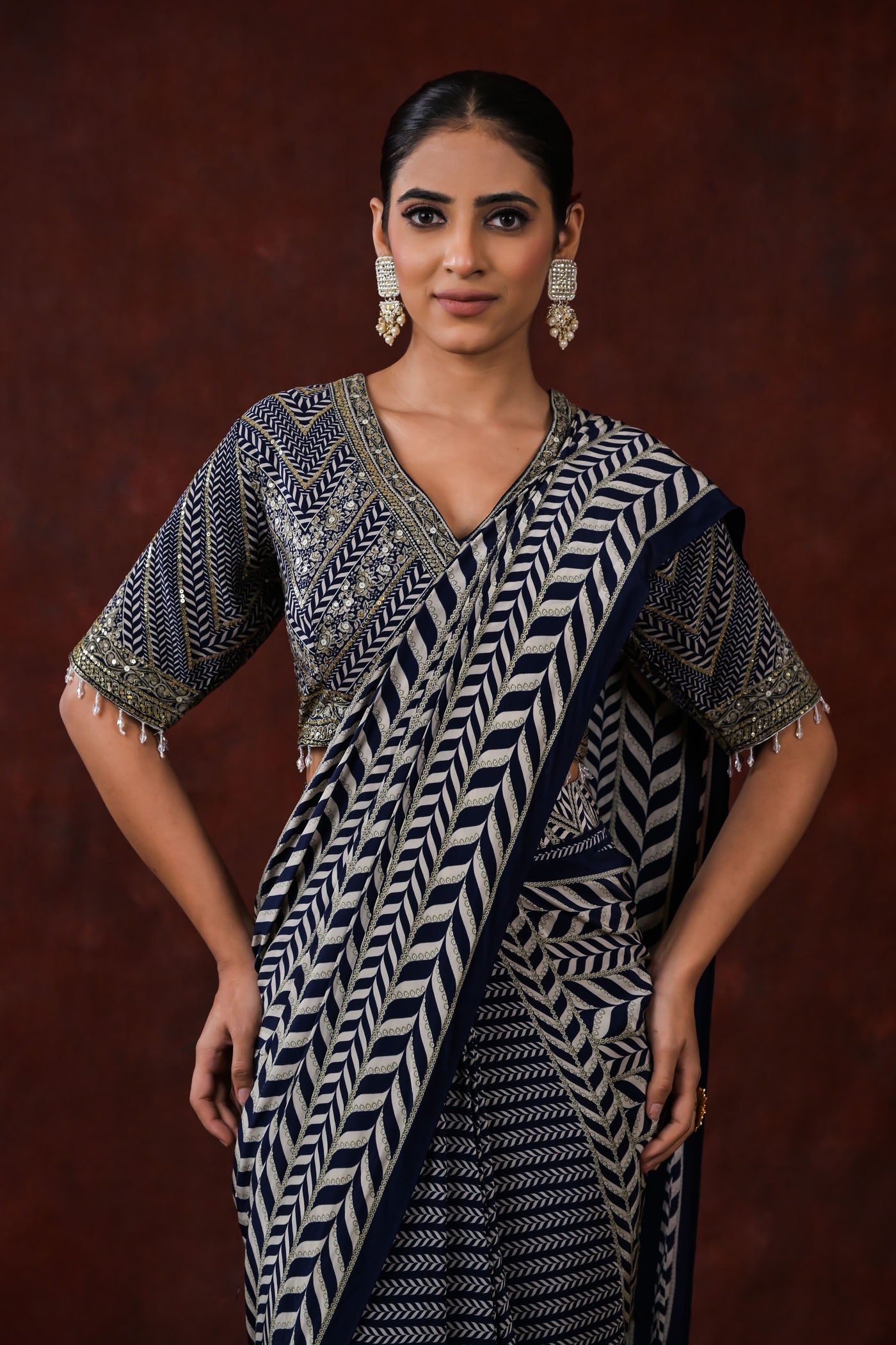 Noor-e-Zar Pre-Draped Saree