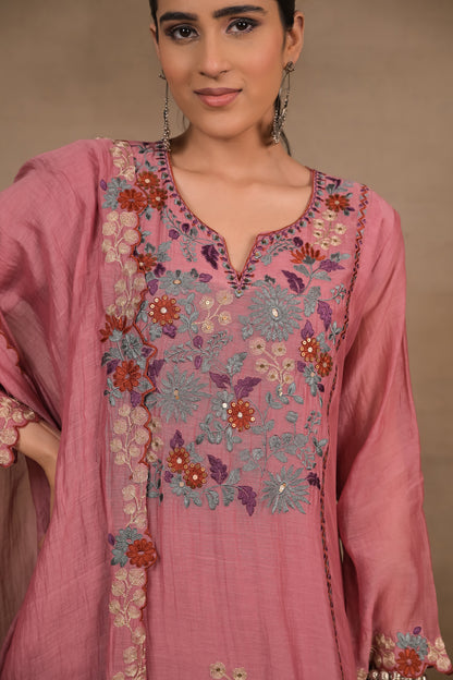 Noor Floral Mul Kurta Set