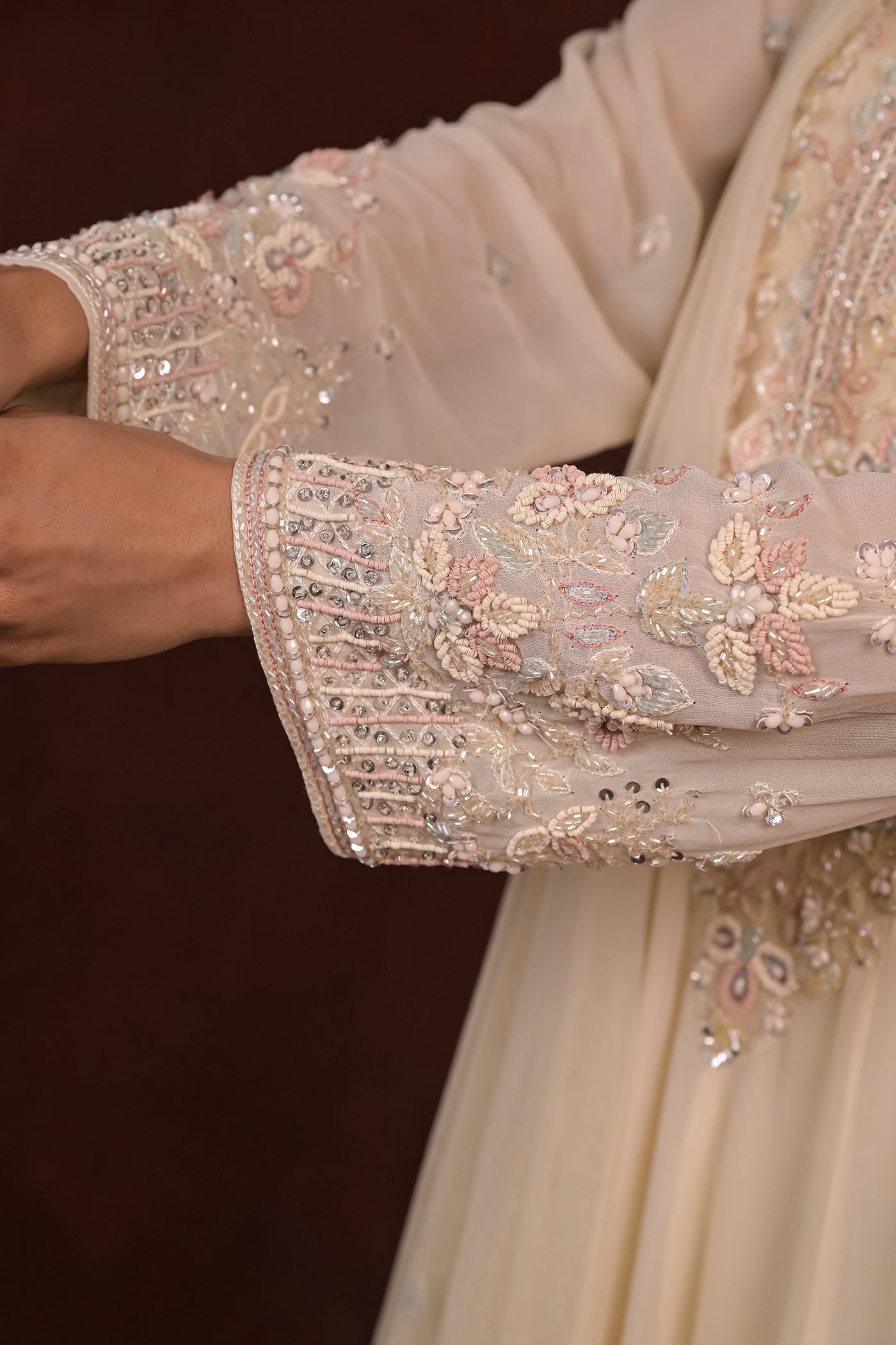 Ivory Radiance Anarkali Set