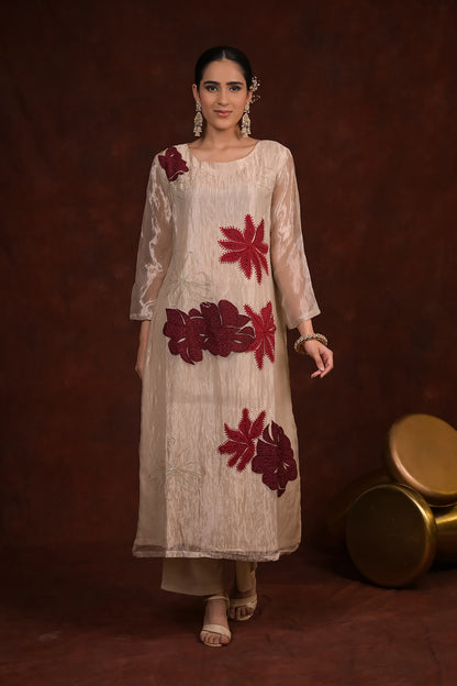 Champagne Bloom Tissue Co-Ord Set