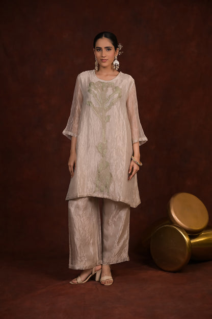 Champagne Glow Tissue Co-Ord Set