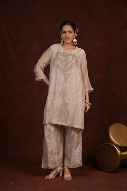 Champagne Glow Tissue Co-Ord Set