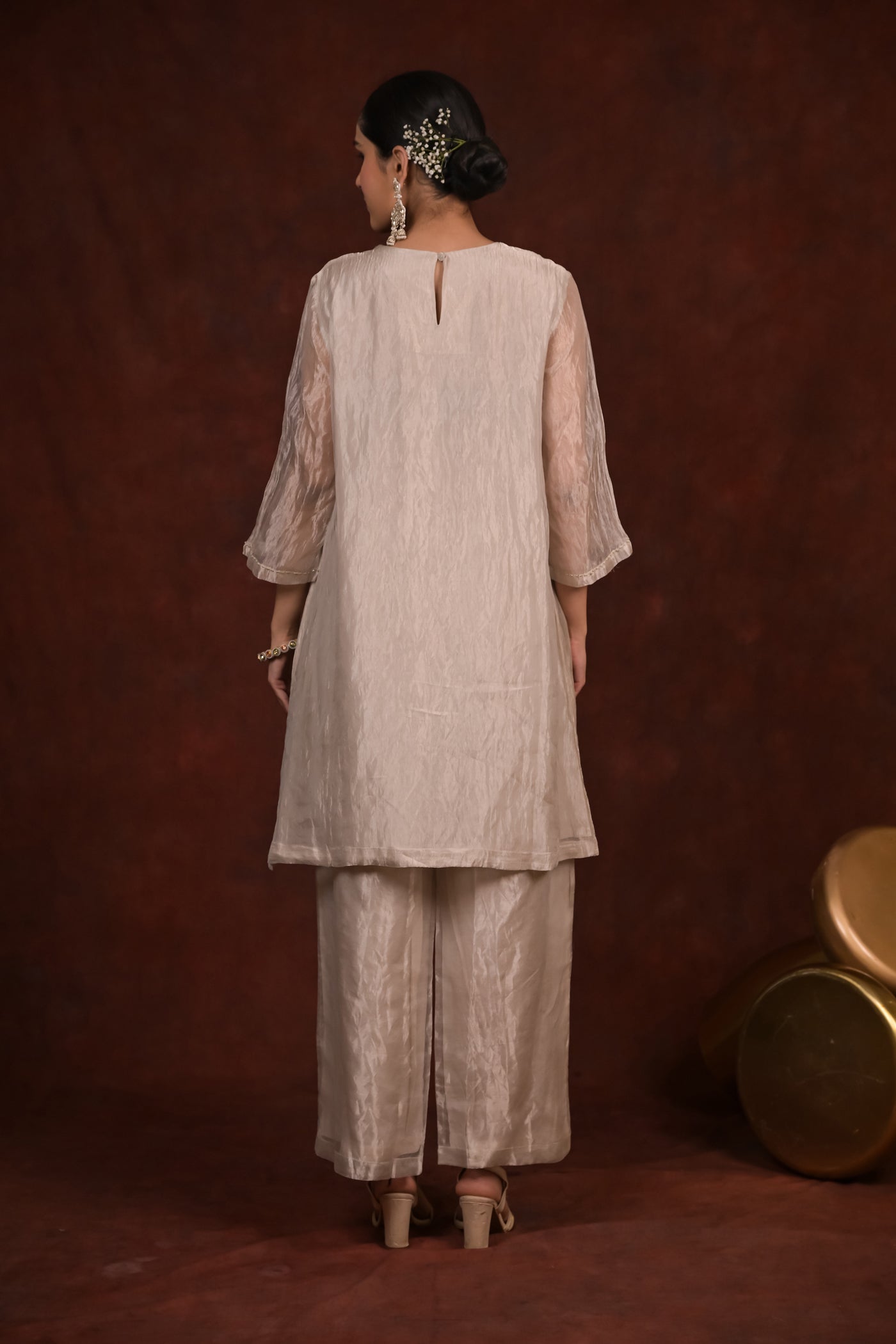Champagne Glow Tissue Co-Ord Set